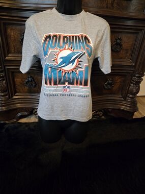 Miami Dolphins Kids T-Shirt 8-9 Years Gray NFL AFC East George